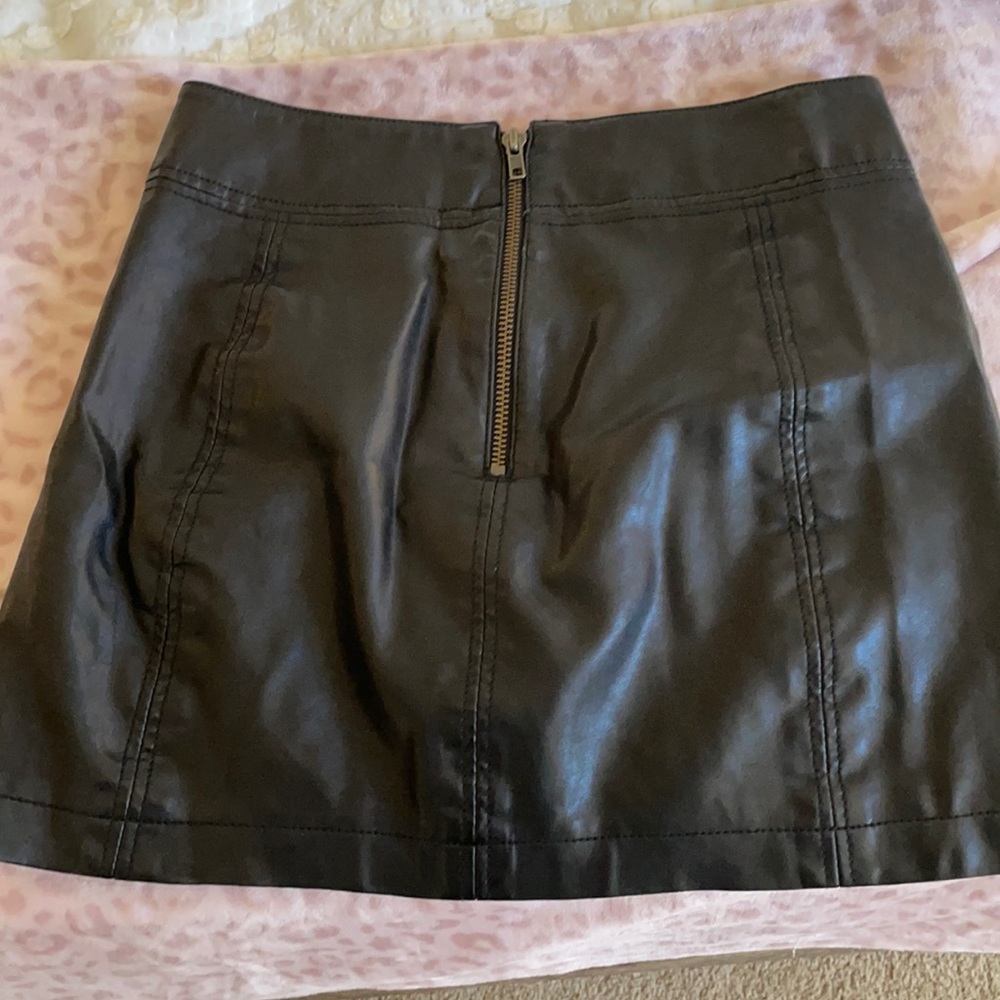Never before worn Free People leather skirt